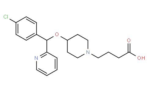 4-{4-[(4-Chlorophenyl)(2-pyridinyl)methoxy]-1-piperidinyl}butanoi c acid