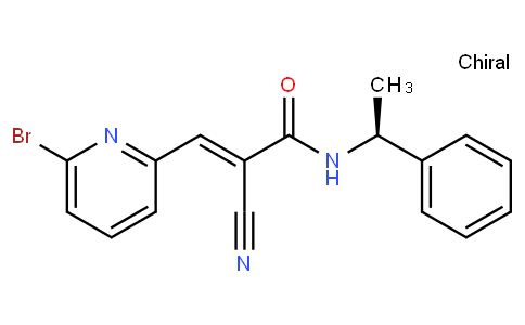 (S,E)-3-(6-Bromopyridin-2-yl)-2-cyano-N-(1-phenylethyl)acrylamide