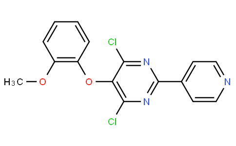 4,6-dichloro-5-(2-methoxyphenoxy)-2-pyridin-4-ylpyrimidine