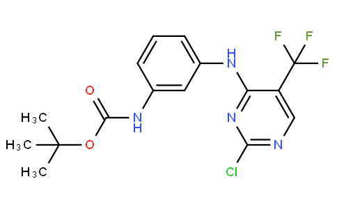 N-[3-[[2-Chloro-5-(trifluoromethyl)-4-pyrimidinyl]amino]phenyl]carbamic acid 1,1-dimethylethyl ester
