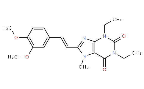 8-[(E)-2-(3,4-dimethoxyphenyl)ethenyl]-1,3-diethyl-7-methylpurine-2,6-dione