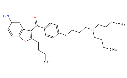 (5-amino-2-butyl-1-benzofuran-3-yl)-[4-[3-(dibutylamino)propoxy]phenyl]methanone