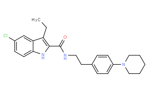 5-氯-3-乙基-N-[2-[4-(1-哌啶基)苯基]乙基-1H-吲哚-2-甲酰胺