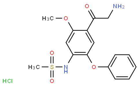 2-氨基-1-(2-甲氧基-4-甲磺酰胺基-5-苯氧基苯基)乙酮鹽酸鹽