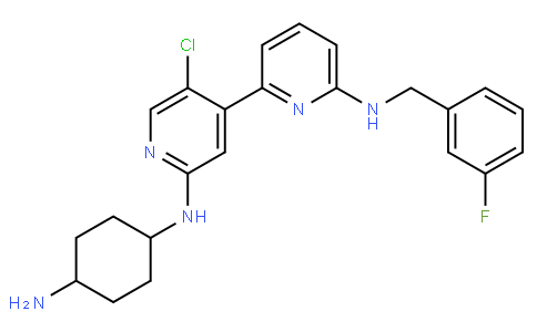 4-N-[5-chloro-4-[6-[(3-fluorophenyl)methylamino]pyridin-2-yl]pyridin-2-yl]cyclohexane-1,4-diamine