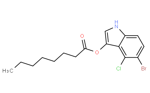 (5-bromo-4-chloro-1H-indol-3-yl) octanoate