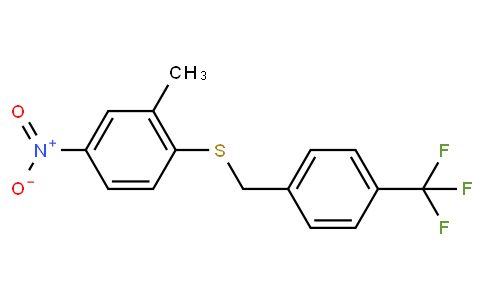2-methyl-4-nitro-1-[[4-(trifluoromethyl)phenyl]methylsulfanyl]benzene