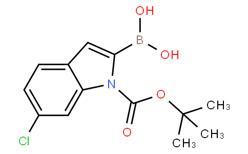 1-BOC-6-chloroindole-2-boronic acid