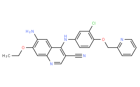 6-氨基-4-(3-氯-4-(吡啶-2-取代甲氧基)苯胺)-7-乙氧基喹啉-3-甲腈