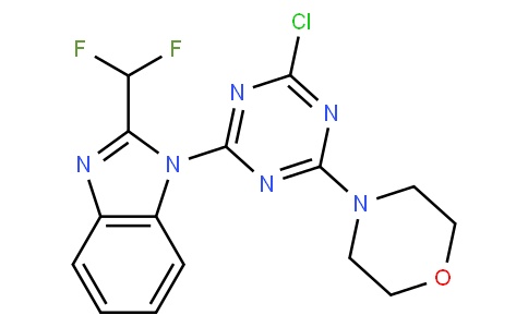 4-(4-氯-6-(2-(二氟甲基)-1H-苯并[d]咪唑-1-基)-1,3,5-三嗪-2-基)嗎啉