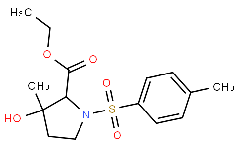 ethyl 3-hydroxy-3-methyl-1-(4-methylphenyl)sulfonylpyrrolidine-2-carboxylate