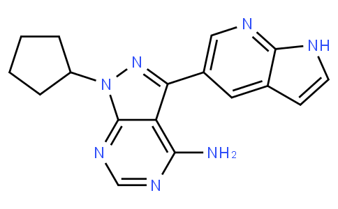 1-環(huán)戊基-3-(1H-吡咯并[2,3-b]吡啶-5-基)-1H-吡唑并[3,4-d]嘧啶-4-胺