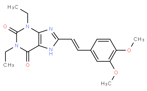 (E)-8-(3,4-Dimethoxystyryl)-1,3-diethyl-1H-purine-2,6(3H,7H)-dione