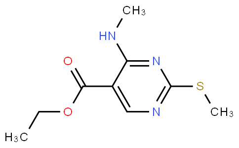 4-甲胺基-2-甲硫基-5-嘧啶甲酸乙酯