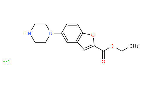 5-(1-哌嗪基)-2-苯并呋喃羧酸乙酯鹽酸鹽