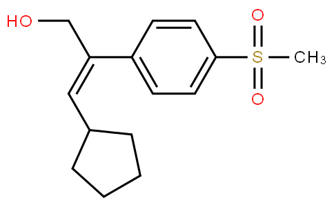 (E)-3-環(huán)戊基-2-(4-(甲基磺?；?苯基)-2-丙烯-1-醇