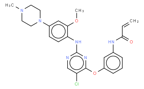 N-[3-[5-chloro-2-[2-methoxy-4-(4-methylpiperazin-1-yl)anilino]pyrimidin-4-yl]oxyphenyl]prop-2-enamide