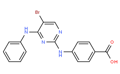 4-[[5-溴-4-(苯基氨基)-2-嘧啶基]氨基]苯甲酸