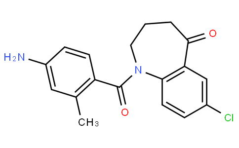 1-(4-amino-2-methylbenzoyl)-7-chloro-3,4-dihydro-2H-1-benzazepin-5-one