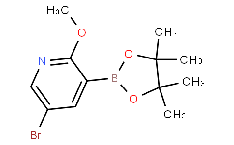 5-溴-2-甲氧基-3-(4,4,5,5-四甲基-1,3,2-二雜氧戊硼烷-2-基)吡啶