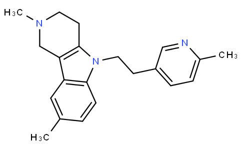 2,3,4,5-四氫-2,8-二甲基-5-[2-(6-甲基吡啶-3-基)乙基]-1H-吡啶并[4,3-b]吲哚