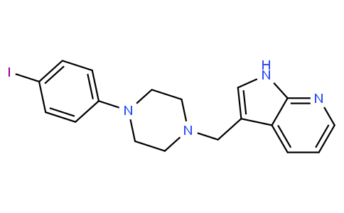 3-{[4-(4-Iodophenyl)-1-piperazinyl]methyl}-1H-pyrrolo[2,3-b]pyrid ine