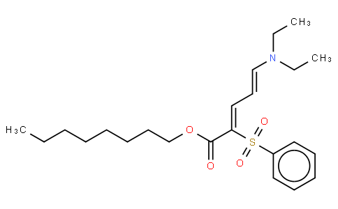 Octyl 5-N,N-diethylamino-2-phenylsulfonyl-2,4-pentadienoate