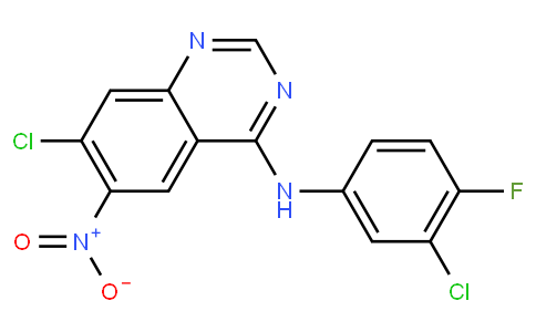 7-chloro-N-(3-chloro-4-fluorophenyl)-6-nitroquinazolin-4-amine