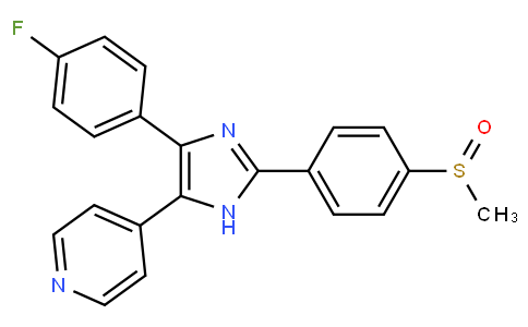 4-[4-(4-fluorophenyl)-2-(4-methylsulfinylphenyl)-1H-imidazol-5-yl]pyridine