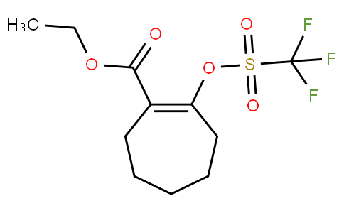 Ethyl 2-(((trifluoromethyl)sulfonyl)oxy)cyclohept-1-enecarboxylate