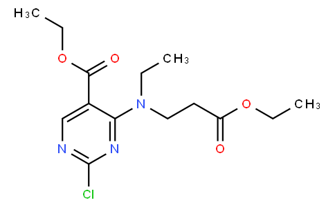 2-chloro-4-[(2-ethoxycarbonyl-ethyl)-ethyl-amino]-pyrimidine-5-carboxylic acid ethyl ester