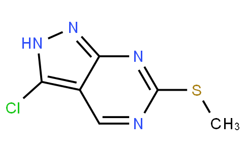 3-氯-6-(甲硫基)-1H-吡唑并[3,4-d]嘧啶