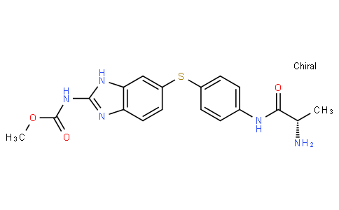 methyl N-[6-[4-[[(2S)-2-aminopropanoyl]amino]phenyl]sulfanyl-1H-benzimidazol-2-yl]carbamate