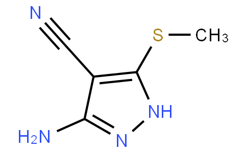 3-Amino-5-(methylthio)-1H-pyrazole-4-carbonitrile