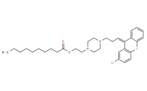 2-[4-[(3Z)-3-(2-chlorothioxanthen-9-ylidene)propyl]piperazin-1-yl]ethyl decanoate