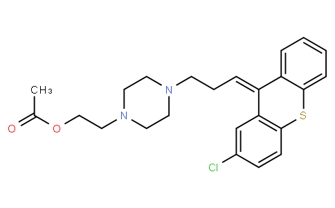 2-[4-[(3Z)-3-(2-chlorothioxanthen-9-ylidene)propyl]piperazin-1-yl]ethyl acetate
