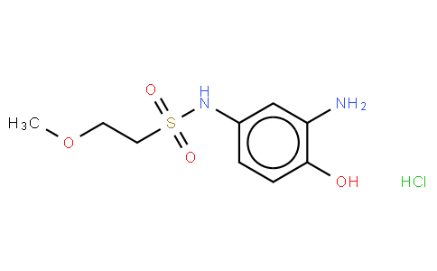 3-amino-4-hydroxy-N-(2-methoxyethyl)benzenesulfonamide,hydrochloride