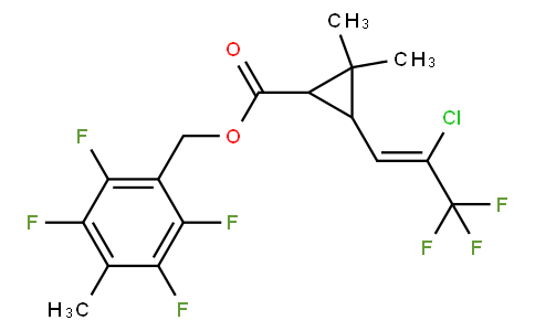 2,3,5,6-tetrafluoro-4-methylbenzyl 3-[(1Z)-2-chloro-3,3,3-trifluoroprop-1-en-1-yl]-2,2-dimethylcyclopropanecarboxylate