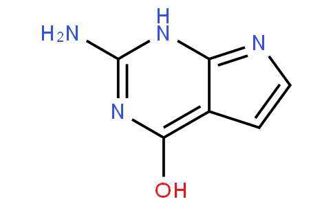2-Amino-4-hydroxypyrrolo[2,3-d]pyrimidine
