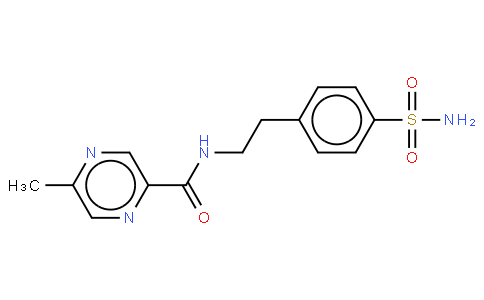 4-[β-(5-Methylpyrazinyl-2-carboxamido)ethyl]benzene Sulfonamide