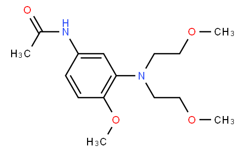 N-[3-[bis(2-methoxyethyl)amino]-4-methoxyphenyl]acetamide