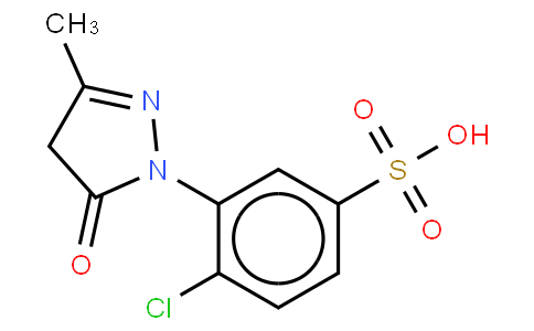 1-(2\'-Chloro-5\'-sulfophenyl)-3-methyl-5-pyrazolone