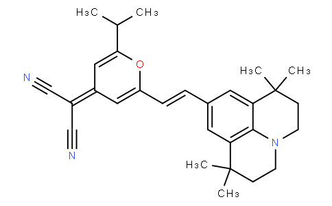 2-[2-(1-Methylethyl)-6-[2-(2,3,6,7-tetrahydro-1,1,7,7-tetramethyl-1H,5H-benzo[ij]quinolizin-9-yl)ethenyl]-4H-pyran-4-ylidene]propanedinitrile