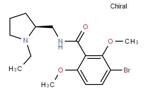 3-bromo-N-[[(2S)-1-ethylpyrrolidin-2-yl]methyl]-2,6-dimethoxybenzamide
