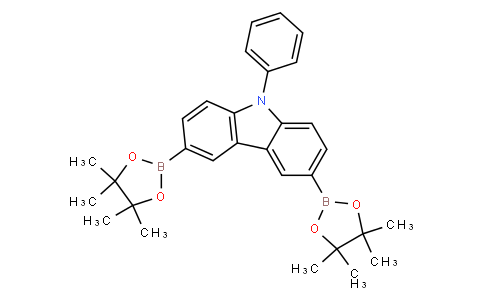 9H-?Carbazole, 9-?phenyl-?3,?6-?bis(4,?4,?5,?5-?tetramethyl-?1,?3,?2-?dioxaborolan-?2-?yl)?-