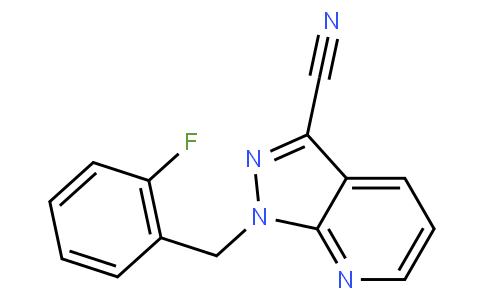 1-[(2-fluorophenyl)methyl]pyrazolo[3,4-b]pyridine-3-carbonitrile