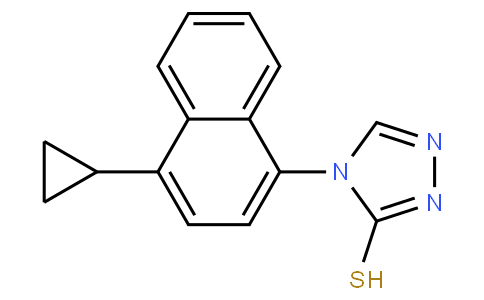 4-(4-cyclopropylnaphthalen-1-yl)-4H-1,2,4-triazole-3-thiol