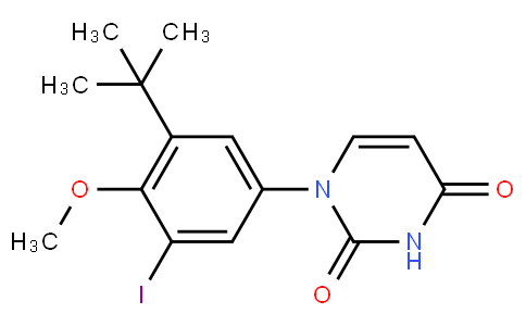 1-(3-tert-butyl-5-iodo-4-methoxyphenyl)pyrimidine-2,4(1H,3H)-dione