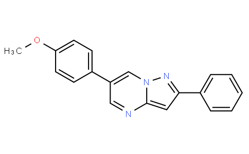 6-(4-METHOXY-PHENYL)-2-PHENYL-PYRAZOLO[1,5-A]PYRIMIDINE