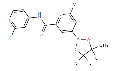 2-PYRIDINECARBOXAMIDE, N-(2-CHLORO-4-PYRIDINYL)-6-METHYL-4-(4,4,5,5-TETRAMETHYL-1,3,2-DIOXABOROLAN-2-YL)-